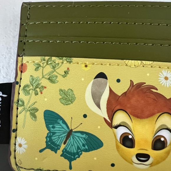 Disney x Loungefly Bambi Portrait Floral Cardholder NWT Deer Card ID Holder - Picture 7 of 7